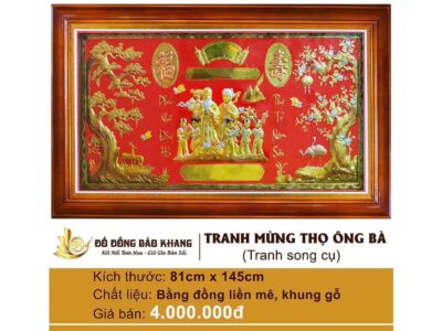tranh mừng thọ ông bà 81x145