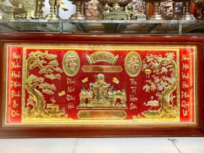 tranh mừng thọ cụ bà đèn led