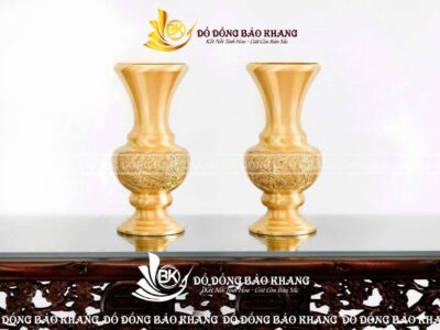 Lọ Hoa Bằng Đồng Vàng