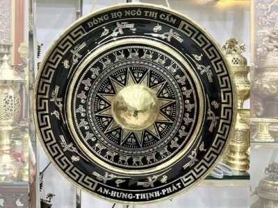 Hoàn Thiện Chiêng Đồng Đường Kính 50cm Cho Dòng Họ Ngô