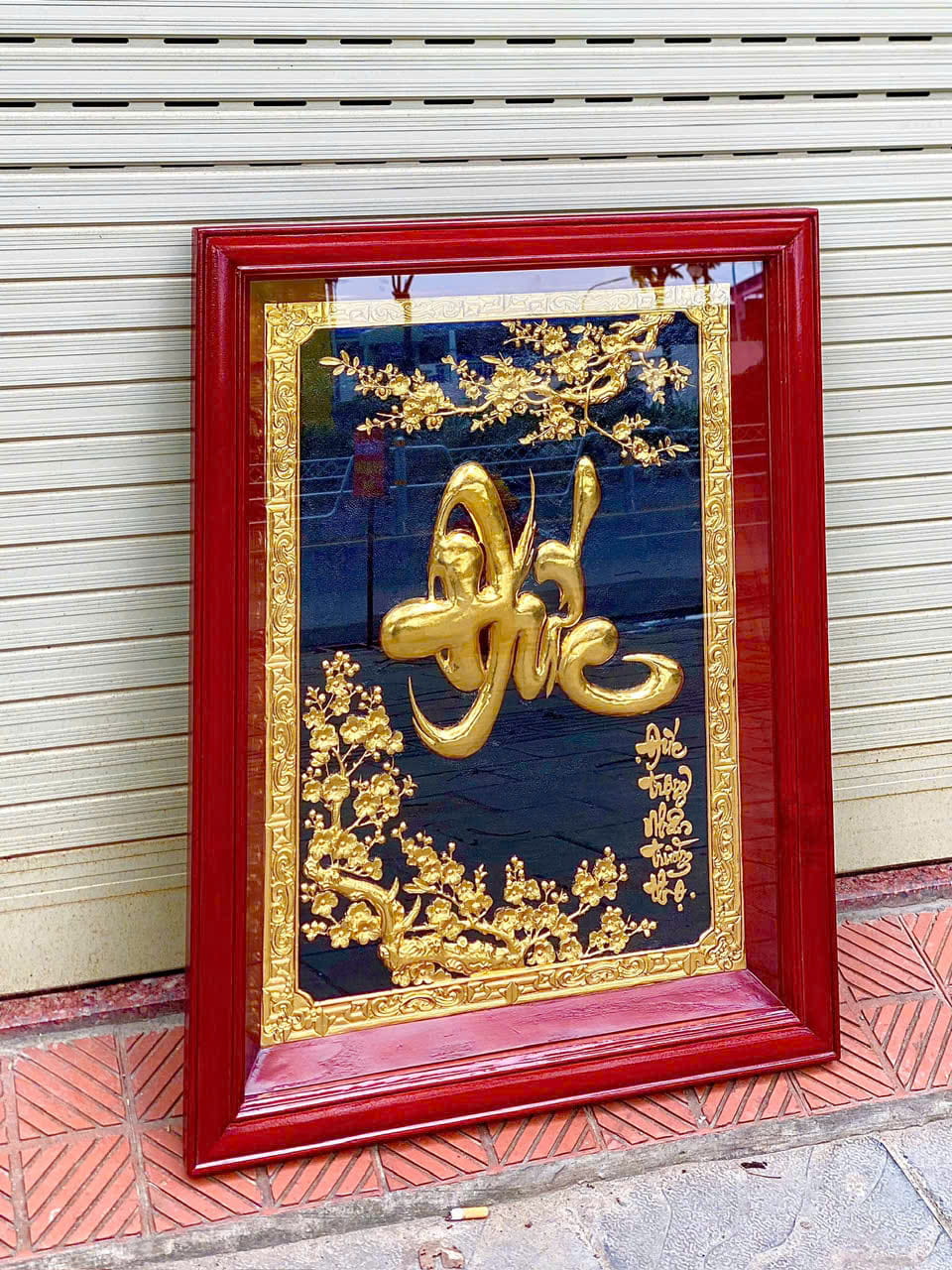 3 Tranh chữ Đức bằng đồng dát vàng 9999 ( 50*70cm)