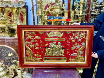 Tranh mừng thọ Cụ Ông kích thước ( 60*100cm)
