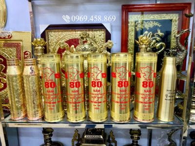 Cặp Vỏ Pháo 105mm Kỷ Niệm 80 Năm Bộ Đội Pháo Binh 1 Cặp Vỏ Pháo 105mm Kỷ Niệm 80 Năm Bộ Đội Pháo Binh